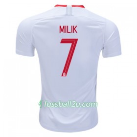 Günstige Fußballtrikots Polen Milik 7 Heimtrikot WM 2018